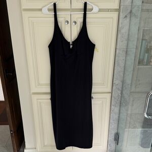 Good American Classic Black Slip Dress Bodycon